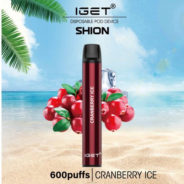 IGET Bar UK | 3 x IGET Shion Cranberry Ice