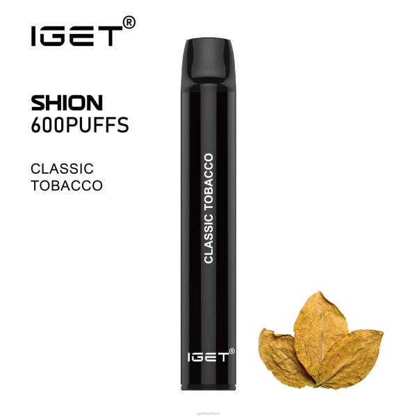 IGET Vape Discount | 3 x IGET Shion Classic Tobacco