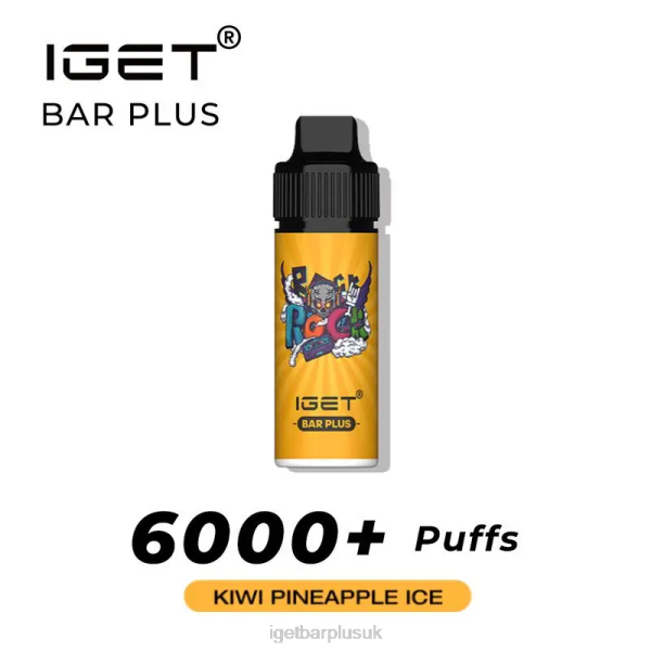 IGET Vapes UK Wholesale | IGET BAR PLUS - 6000 PUFFS Kiwi Pineapple IGET Vapes UK Wholesale | IGET BAR PLUS - 6000 PUFFS Kiwi Pineapple