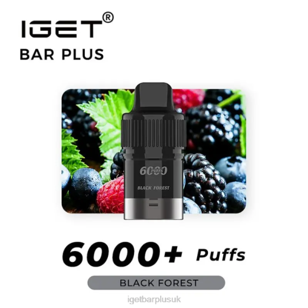 IGET Bar Vape UK | IGET Bar Plus Pod 6000 Puffs Black Forest IGET Bar Vape UK | IGET Bar Plus Pod 6000 Puffs Black Forest