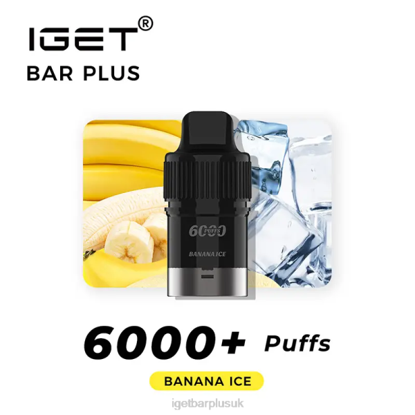 IGET Disposable Vape UK | IGET Bar Plus Pod 6000 Puffs Banana Ice IGET Disposable Vape UK | IGET Bar Plus Pod 6000 Puffs Banana Ice