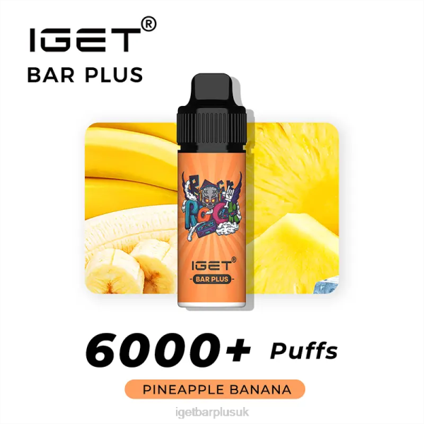 IGET Vape Discount | IGET Bar Plus 6000 Puffs Pineapple Banana