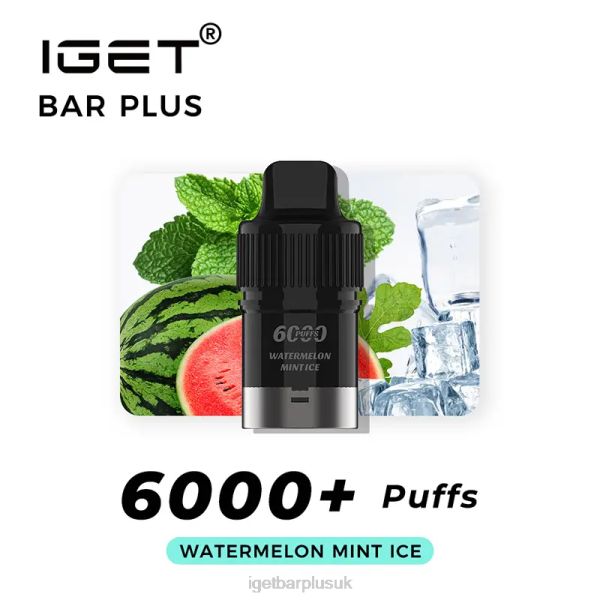 IGET Vape Discount | IGET Bar Plus Pod 6000 Puffs Watermelon Mint Ice IGET Vape Discount | IGET Bar Plus Pod 6000 Puffs Watermelon Mint Ice