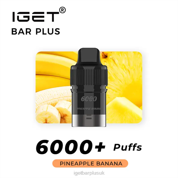 Online IGET Vapes | IGET Bar Plus Pod 6000 Puffs Pineapple Banana Online IGET Vapes | IGET Bar Plus Pod 6000 Puffs Pineapple Banana